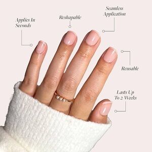 French Peach Glamnetic Press On Nail Set